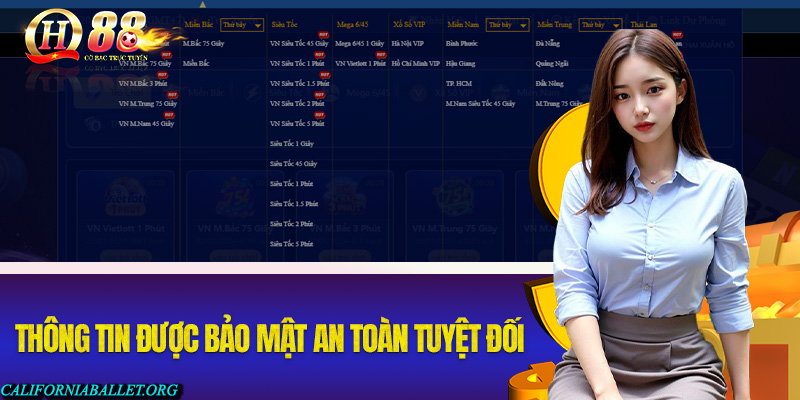 Chơi Mega 6/645 1 phút tại Qh88 bảo mật an toàn