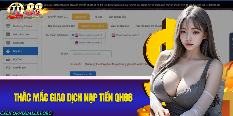 Giải đáp những thắc mắc liên quan đến giao dịch nạp tiền QH88