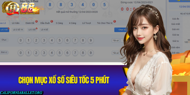 Chọn mục xổ số siêu tốc 5 phút